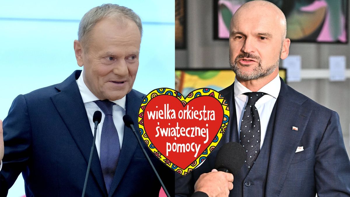 Tusk kontra Brzoska dla WOŚP, fot. KAPIF