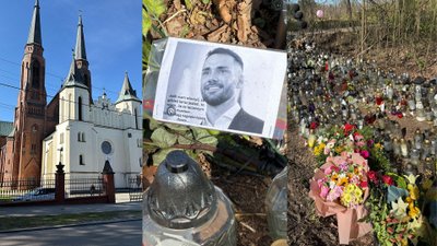 Tak w dniu pogrzebu wygląda miejsce wypadku, w którym zginął poseł Litewka. Serce pęka