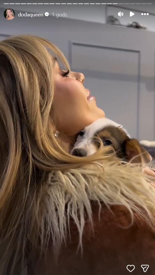 Doda zabrała szczeniaki na plan filmowy, fot. Instagram