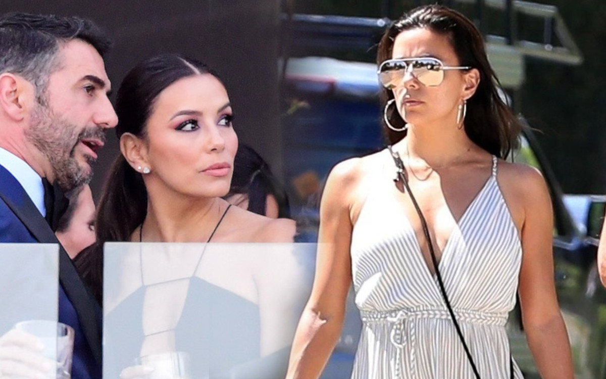 Nieziemska Eva Longoria pozuje w kostiumie kąpielowym z uroczym synkiem