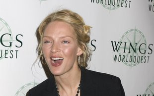 Uma Thurman z brzuszkiem