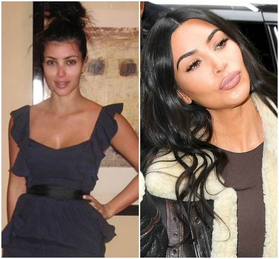 Kim Kardashian kiedyś i dziś.