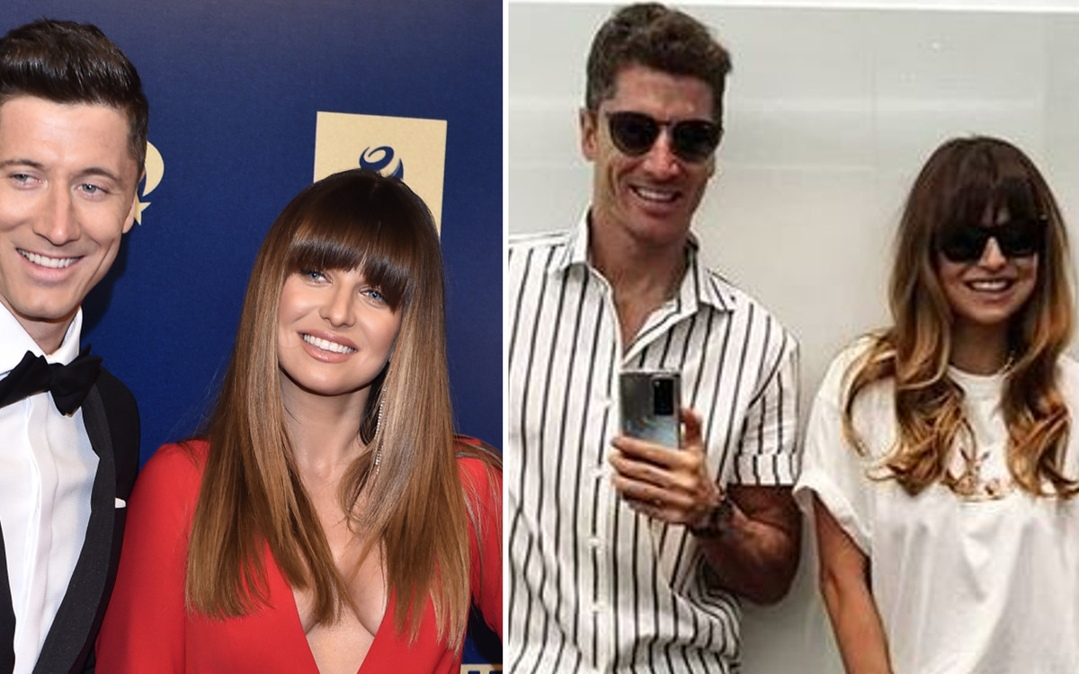 Anna i Robert Lewandowscy w modnych stylówkach idą na spacer z dziewczynkami