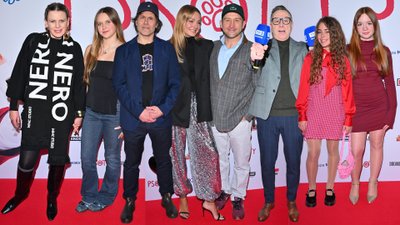 Gwiazdy na premierze filmu “Psoty”. Socha, Szyc, Sołtysik, Sadowska z córką