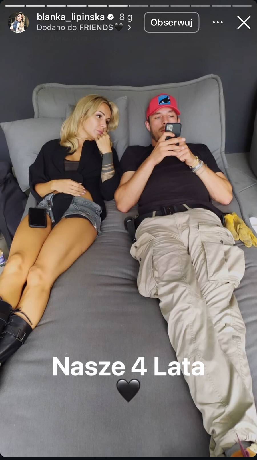 Paweł Baryła, Blanka Lipińska, fot. Instagram.