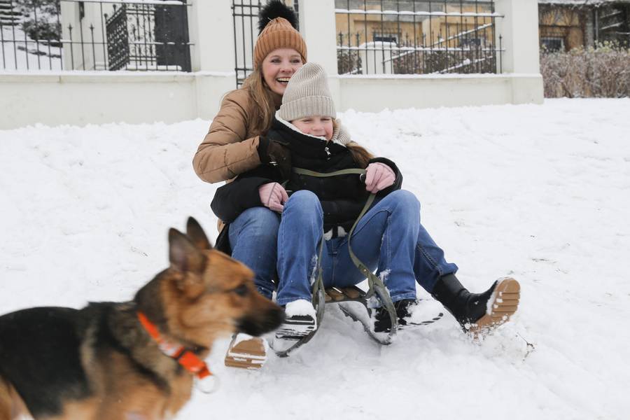 Anna Powierza z córką, fot. AKPA.