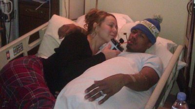 Mariah Carey pociesza męża w szpitalu (FOTO)