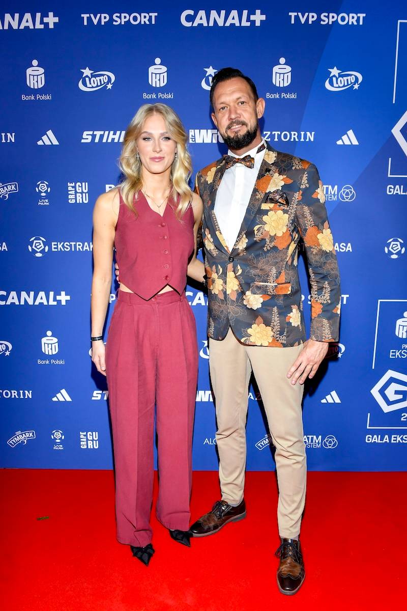Gala Ekstraklasy 2025. Paulina Chylewska, Bart i Nicole Pniewski, Efthymis Koulouris z ukochaną w ciąży…