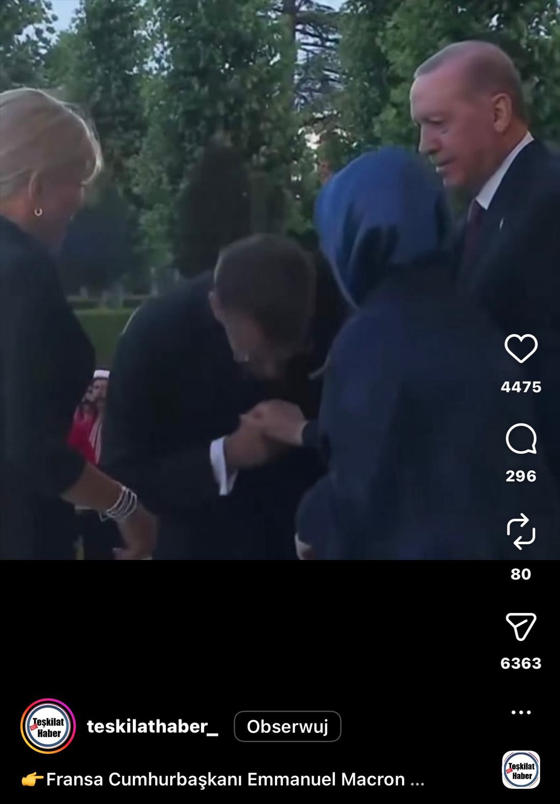 Emmanuel Macron fot. Instagram @teskilathaber_