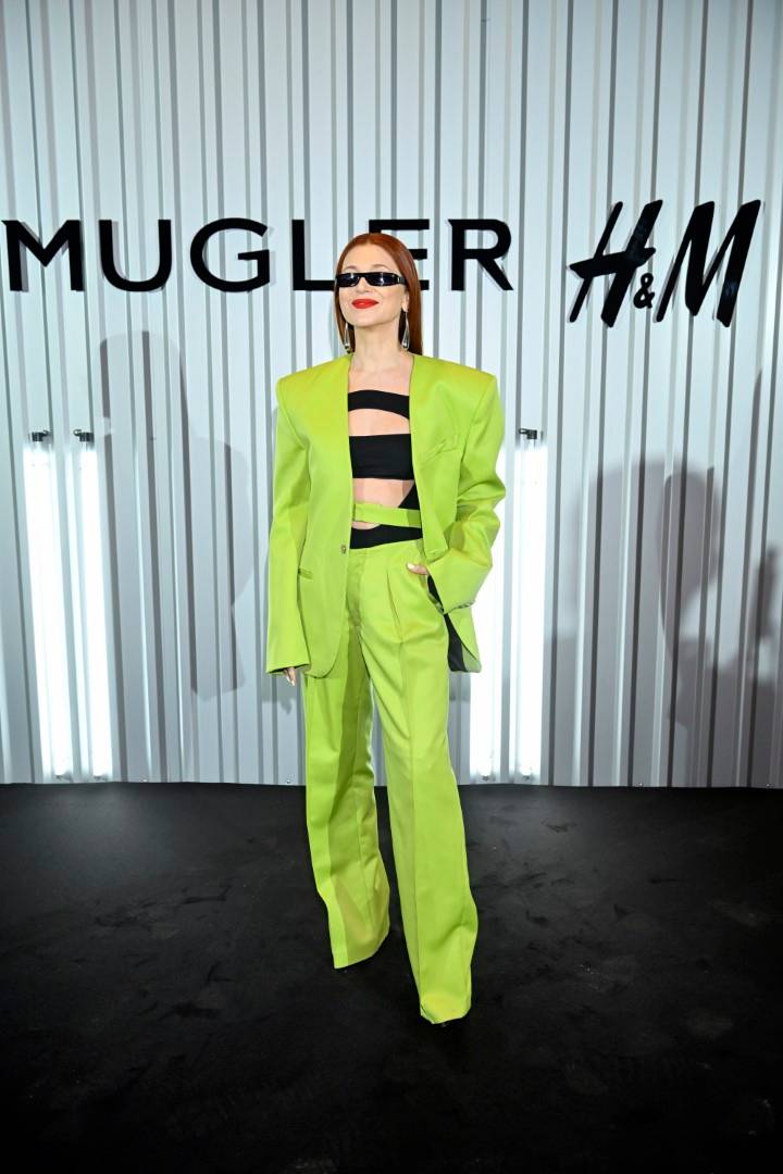 Premiera kolekcji Mugler dla H&M: Marina zawitała na salony, chudziutka Maffashion, Karolina Pisarek