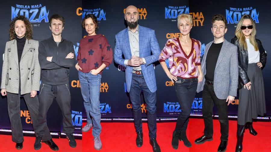 Gwiazdy na premierze "Wielka mała koza", fot. AKPA