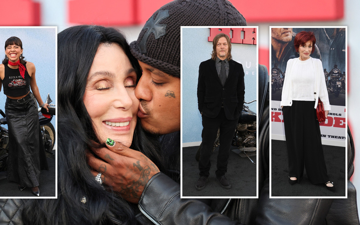 Premiera “The Bikeriders”: Cher z 40 lat młodszym partnerem, drapieżna Sharon Stone, Jason Momoa z córką