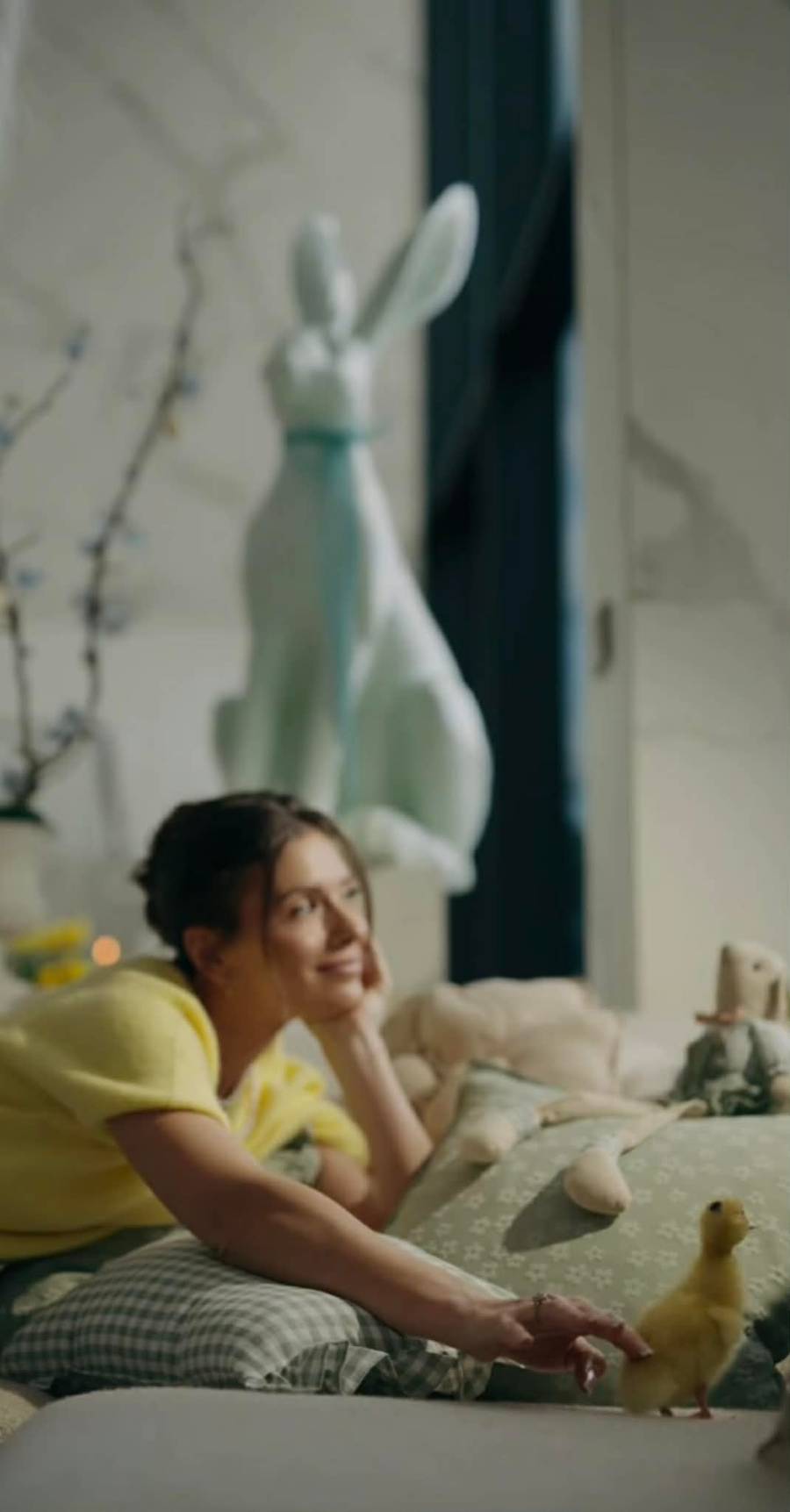 Klaudia Halejcio ozdobiła willę na Wielkanoc