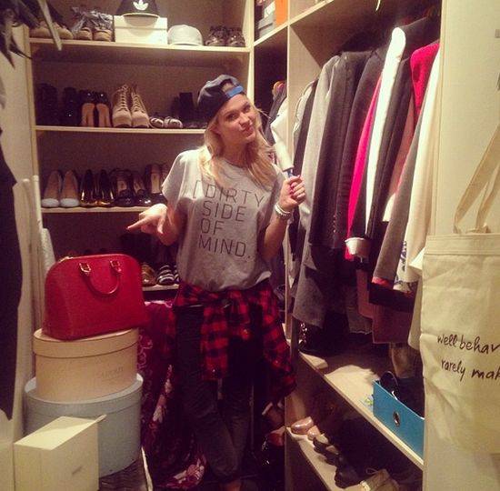 Gdzie gwiazdy trzymają swoje ubrania i buty?