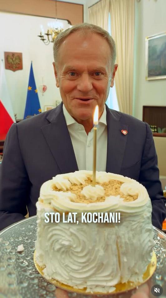 Donald Tusk obchodzi 69. urodziny, fot. Instagram