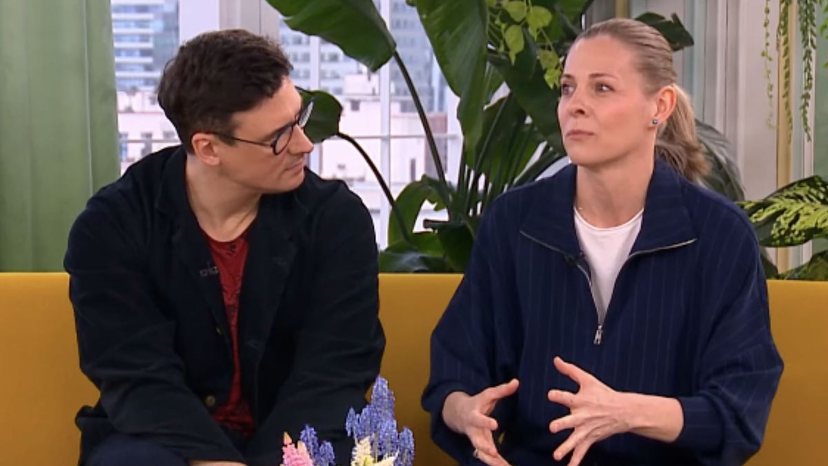 Mateusz Damięcki, Paulina Andrzejewska, fot. "Dzień dobry TVN" / YouTube.