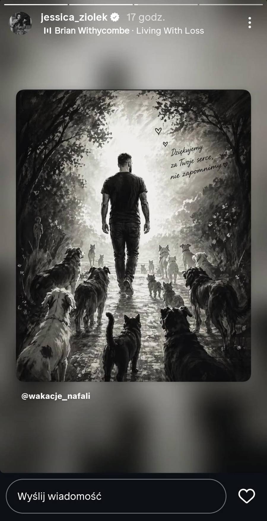 Gwiazdy żegnają Łukasza Litewkę, fot. Instagram