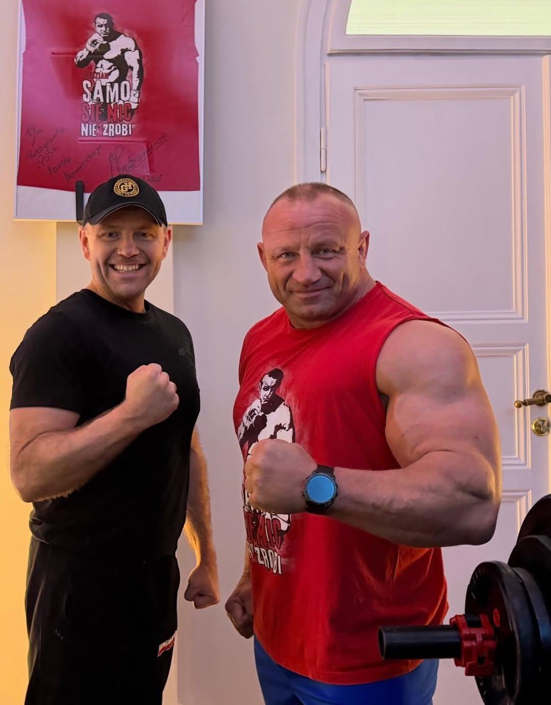 Karol Nawrocki na treningu z Pudzianem, fot. Instagram