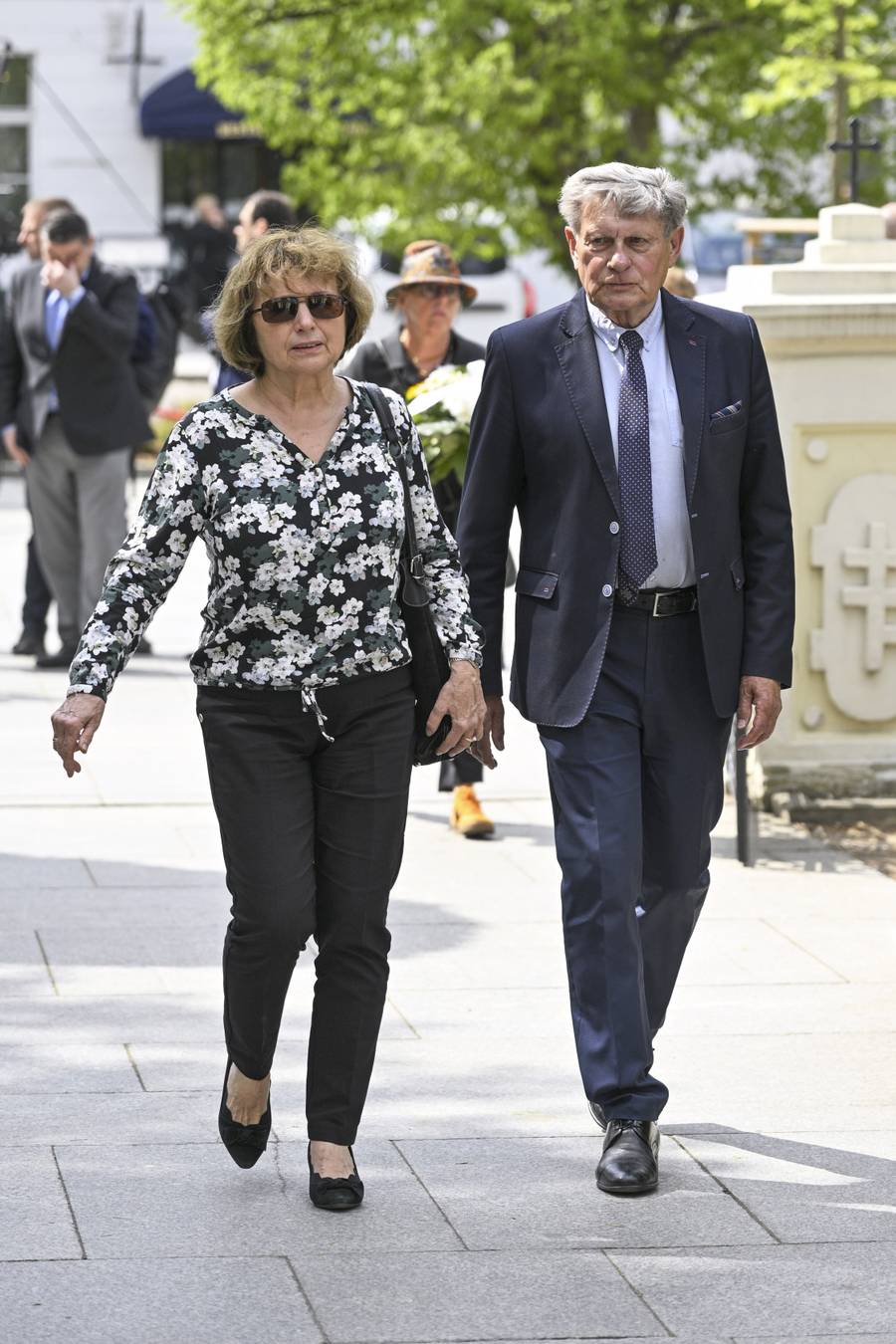 Leszek Balcerowicz na pogrzebie Andrzeja Olechowskiego