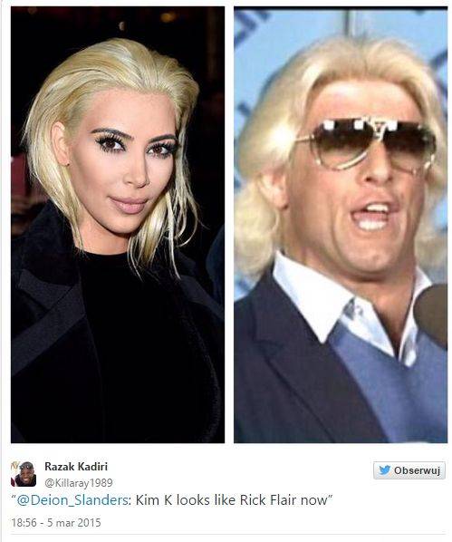 Memy z jasnymi włosami Kim Kardashian