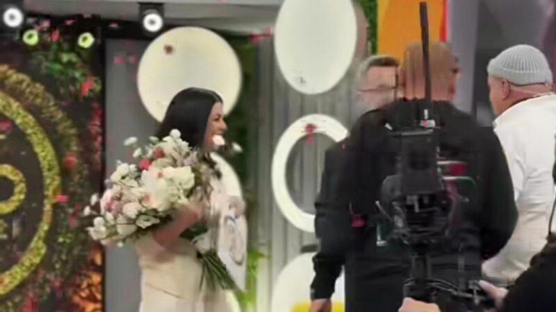 Kasia Cichopek i Maciej Kurzajewski przywitani w studiu, fot. Instagram