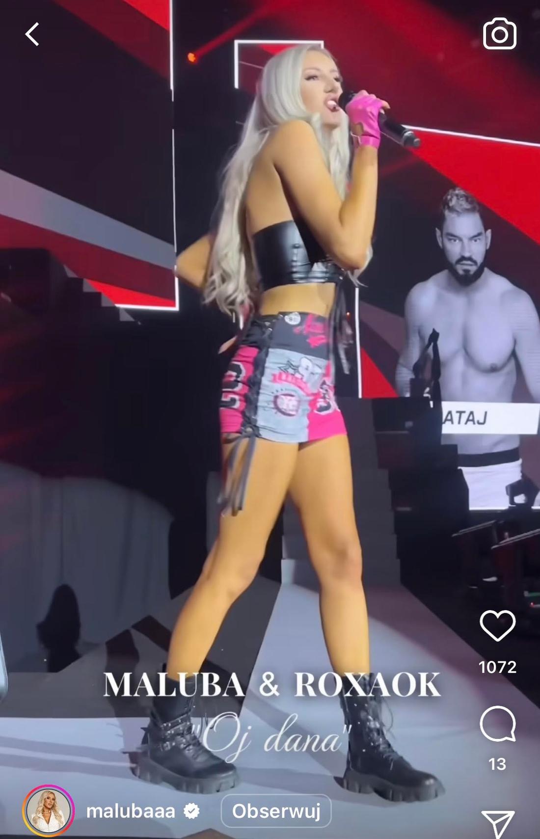 Maluba ćwiczy piosenkę przed walką męża - Macieja Rataja