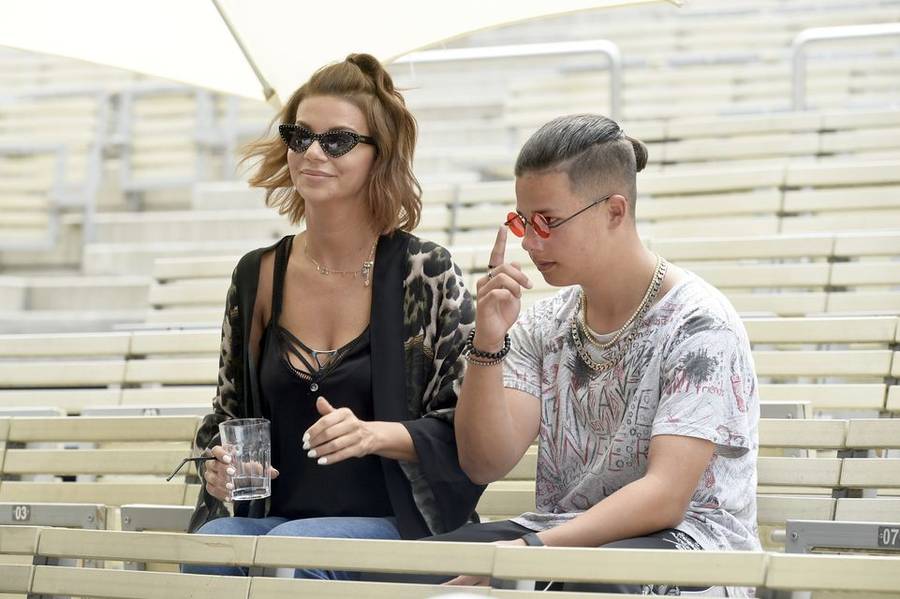 Edyta Górniak na próbie w Opolu z synem Allanem