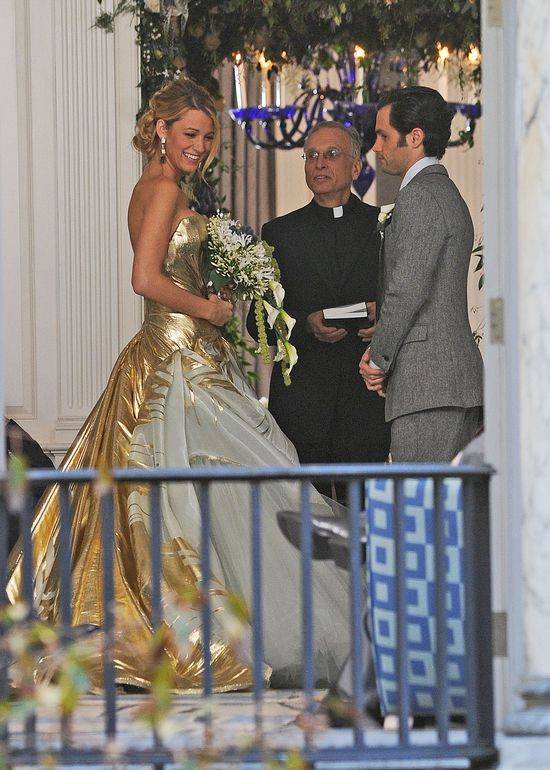 Blake Lively na planie serialu Plotkara