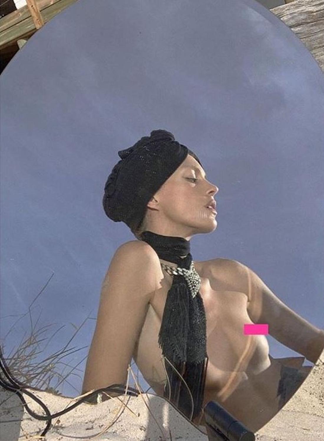 Anja Rubik pozuje dla francuskiego "Vogue".