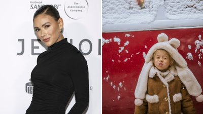 Mistrzowska świąteczna sesja. Córka Klaudii Halejcio to urodzona modelka!