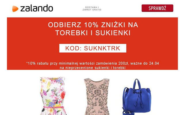 W Zalando rabaty na sukienki i torebki!