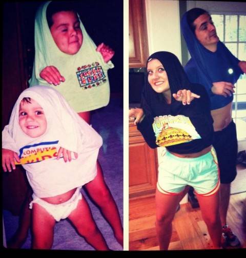 Genialne zdjęcia rodzeństwa odtworzone po latach