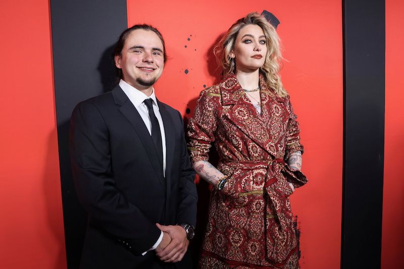Prince Jackson and Paris Jackson stand for a portrait at the red carpet during the premiere of MJ The Musical, in New York City, U.S., February 1, 2022.,Image: 658328125, License: Rights-managed, Restrictions: , Model Release: no, Credit line: CAITLIN OCHS / Reuters / Forum