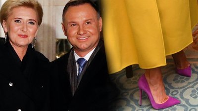 Spotkanie NATO u Królowej Elżbiety II: Agata Duda, Melania Trump i księżna Camilla