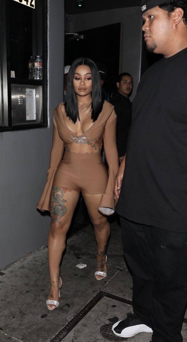 Blac Chyna  w kostiumie z lycry