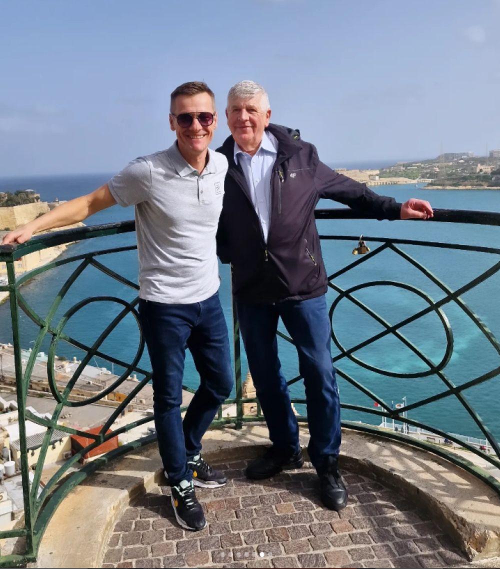 Marcin Mroczek z tatą/Instagram/mroczek_marcin