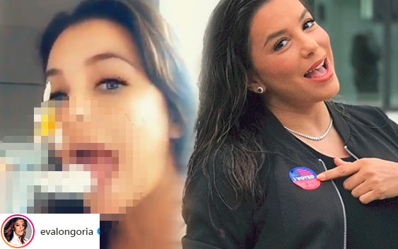 Longoria ŁAPCZYWIE wcina śmietanę. To jej ciążowy przysmak?