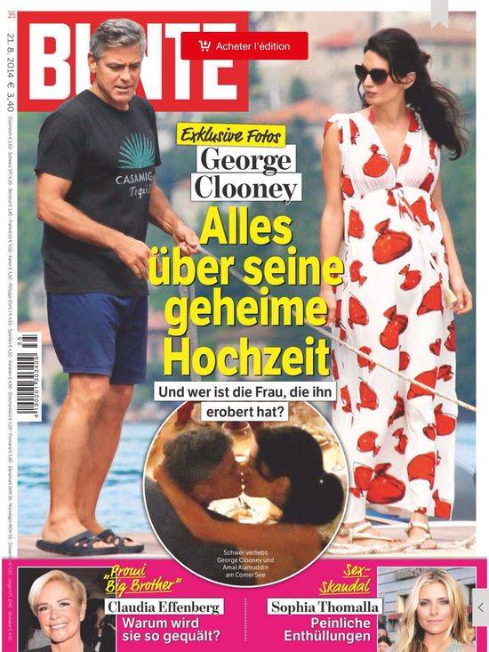 George Clooney i Amal Amaluddin na okładkach