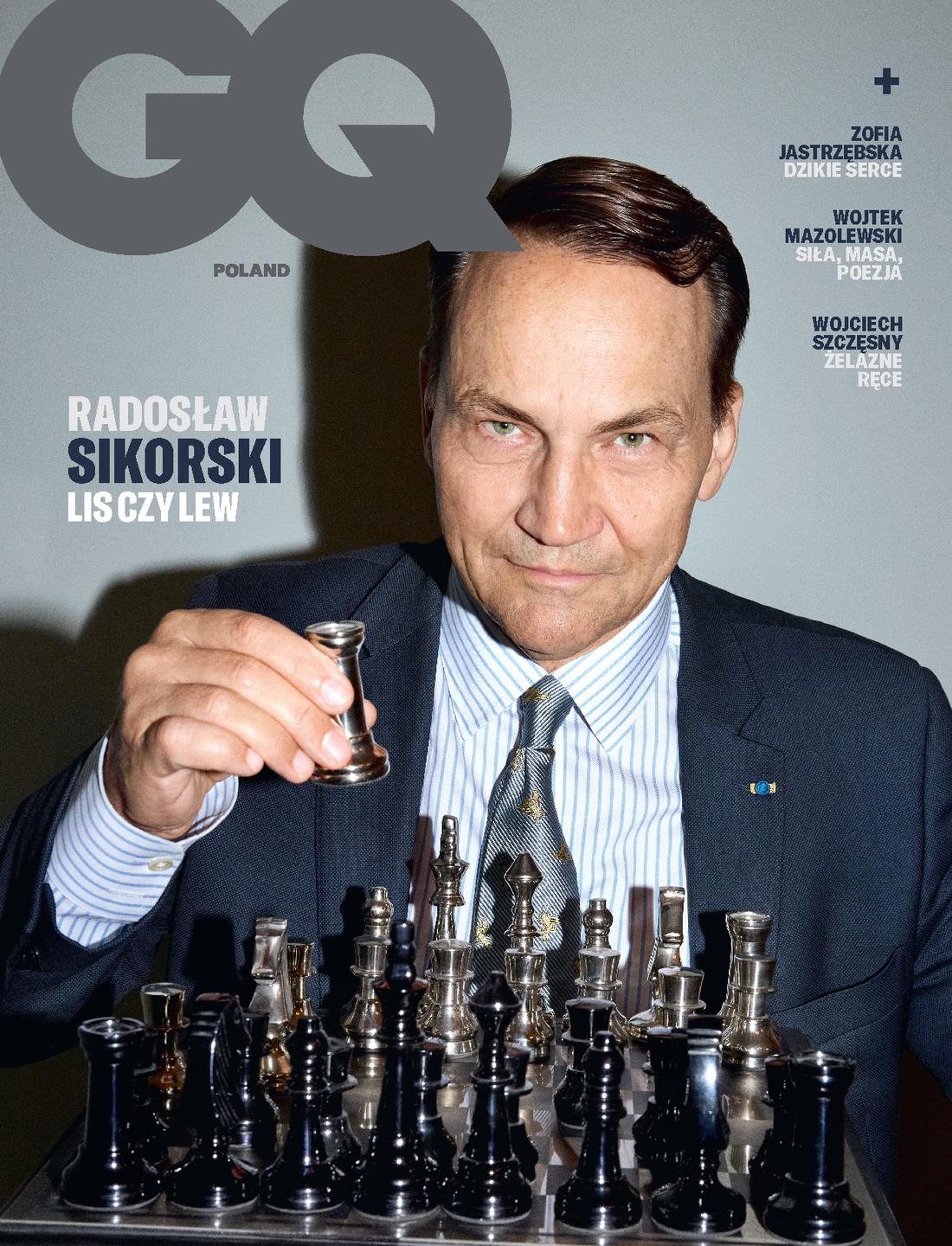 Radosław Sikorski - Pierwsza okładka GQ Polska