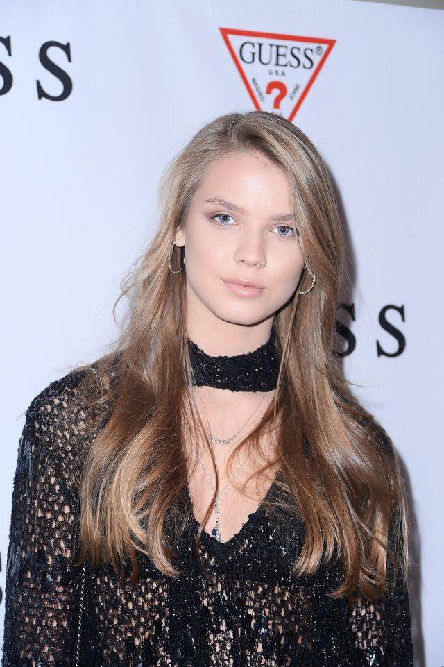 Iga Lis na pokazie marki Guess