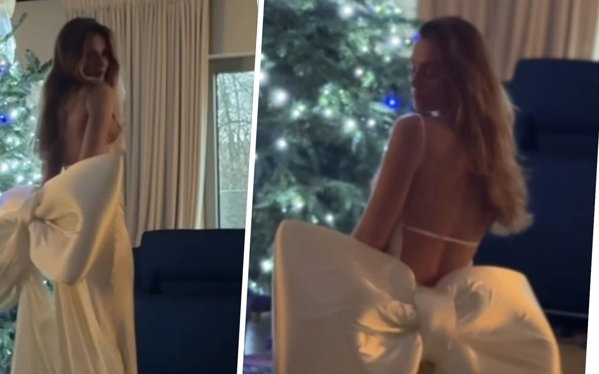 Żona Wojewódzkiego nagle wbiła tak ubrana do salonu. Pisze o prezencie dla męża (WIDEO)