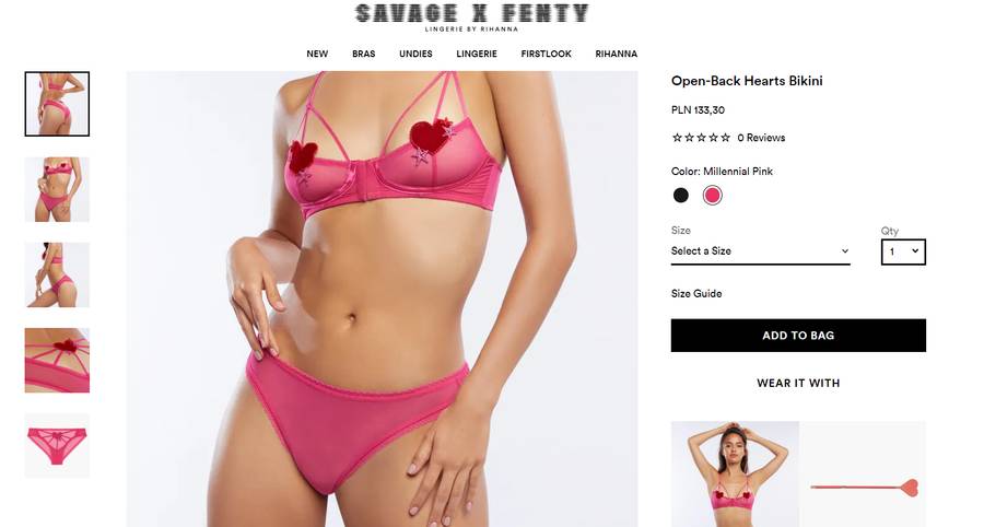 Rihanna reklamuje bieliznę