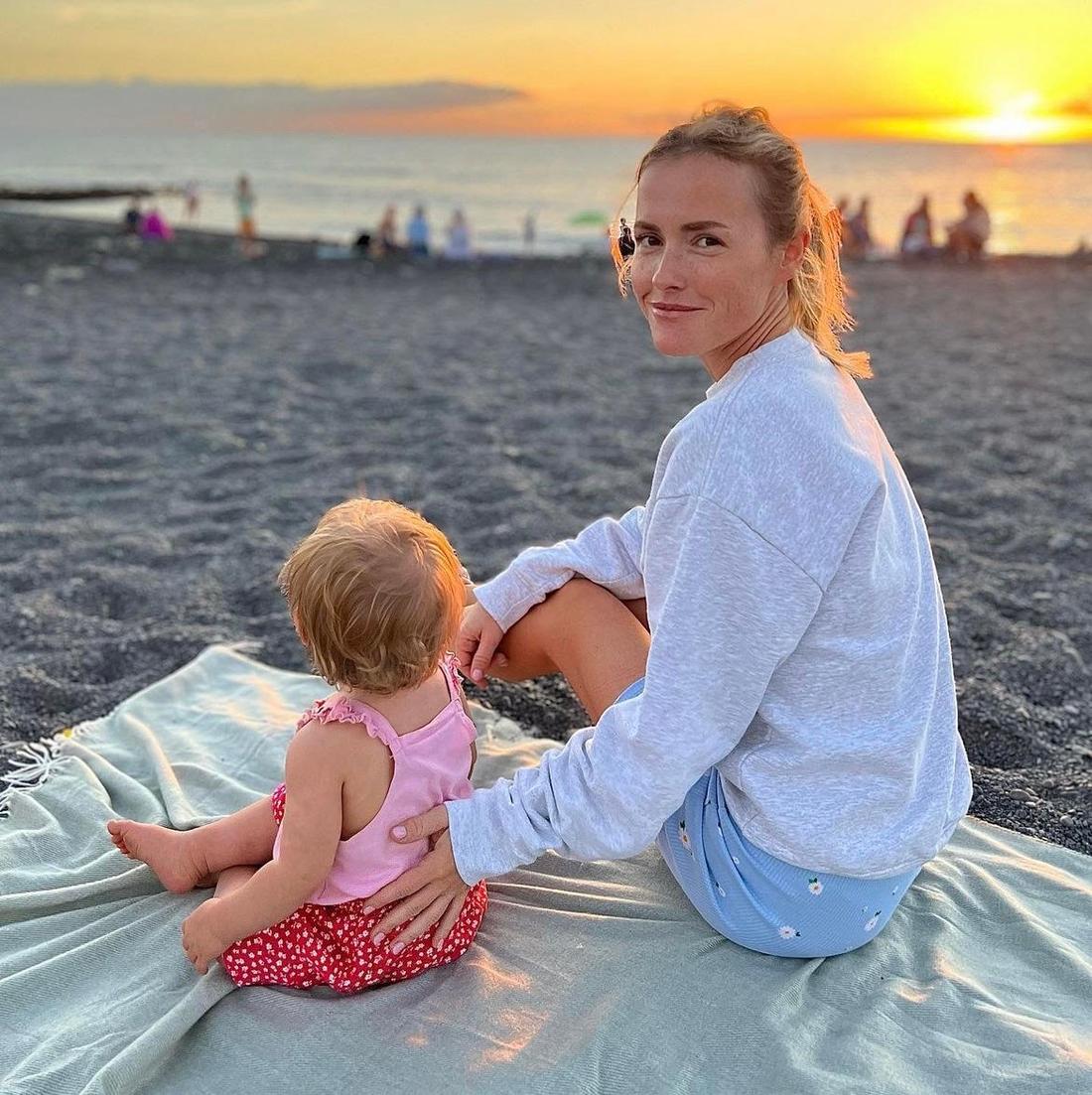 Olga Frycz z córką