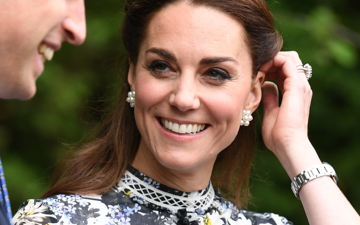 Przepiękna księżna Kate na wystawie kwiatów