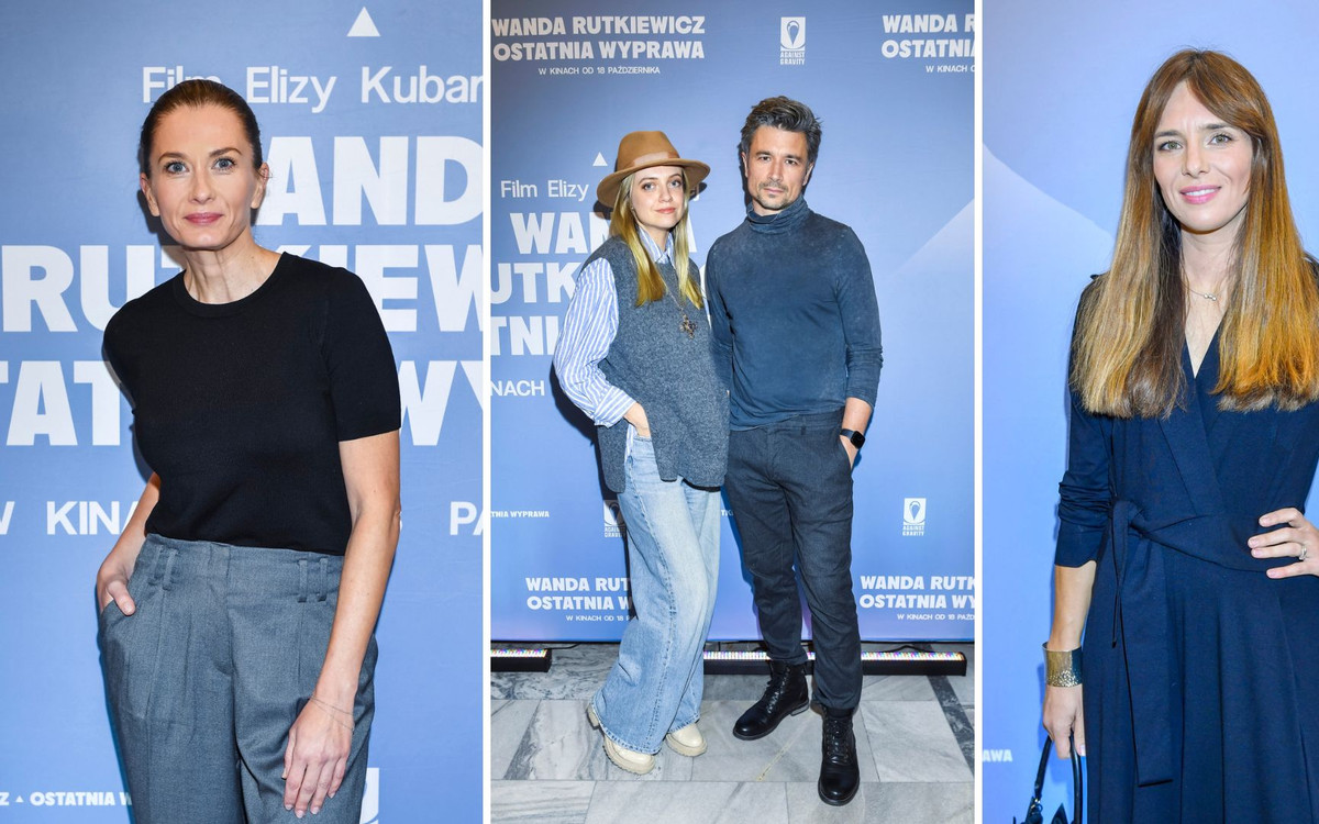 Premiera filmu “Wanda Rutkiewicz. Ostatnia wyprawa”. Sasha Strunin wróciła na salony – pozuje z ukochanym