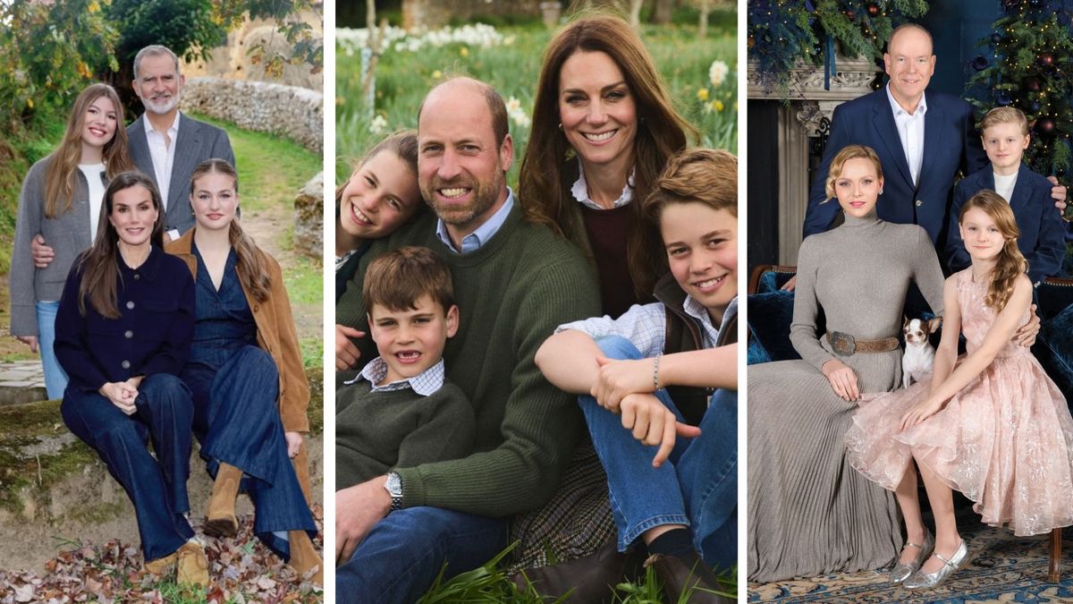 Kartki świąteczne rodzin królewskich, fot. Instagram