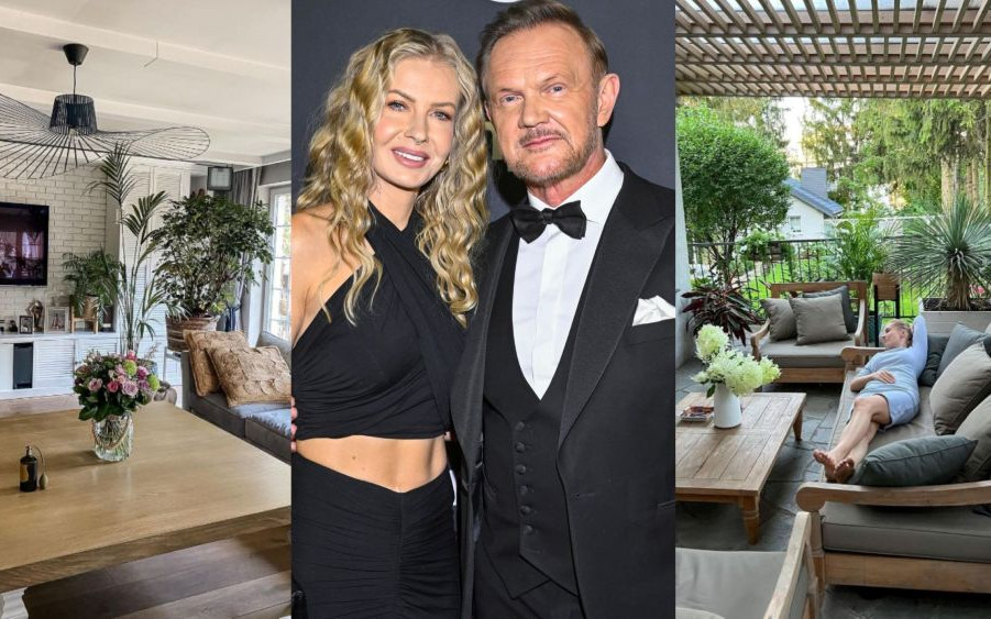 Dom Cezarego Pazury na warszawskim Wilanowie. Jest luksusowo, ale przytulnie