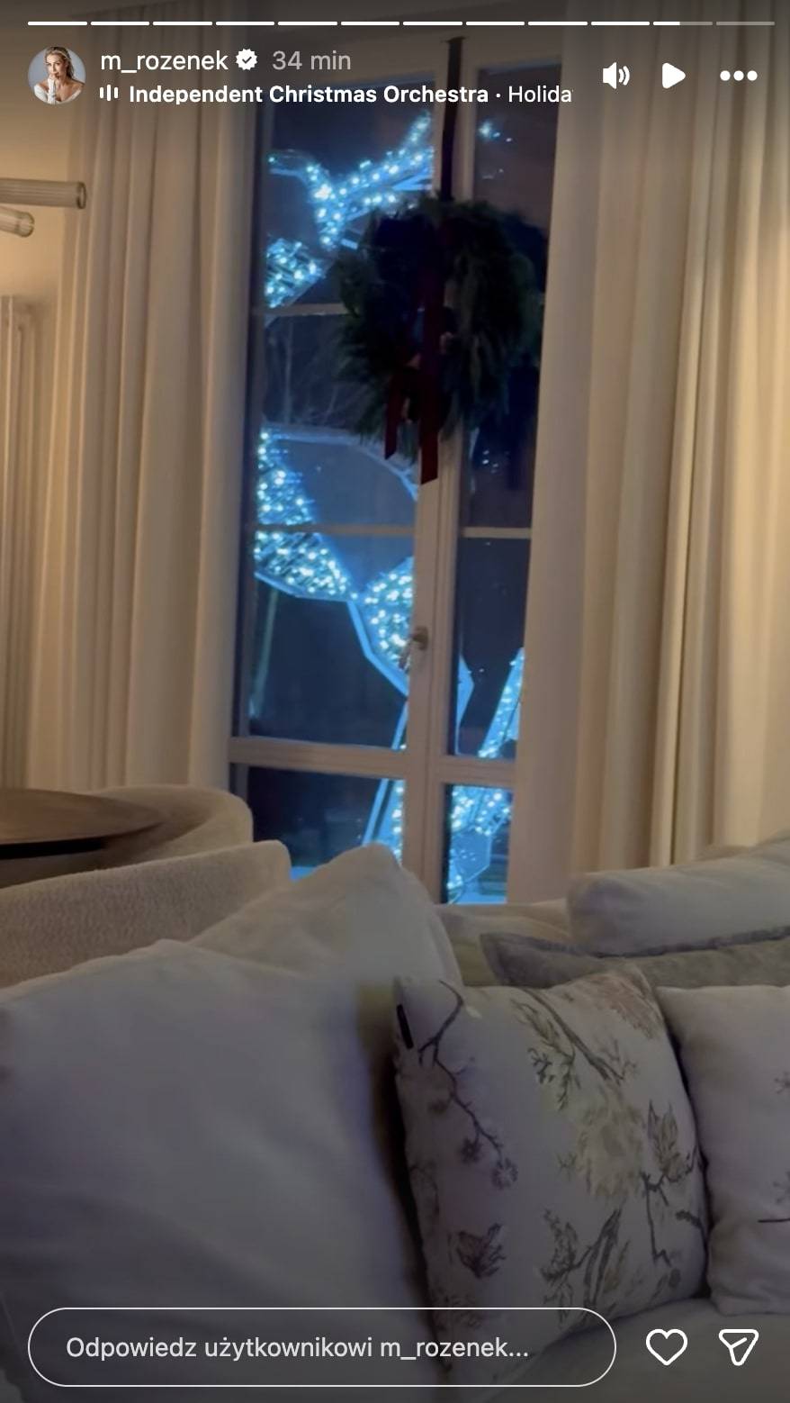 Dom Małgorzaty Rozenek gotowy na święta., fot. Instagram