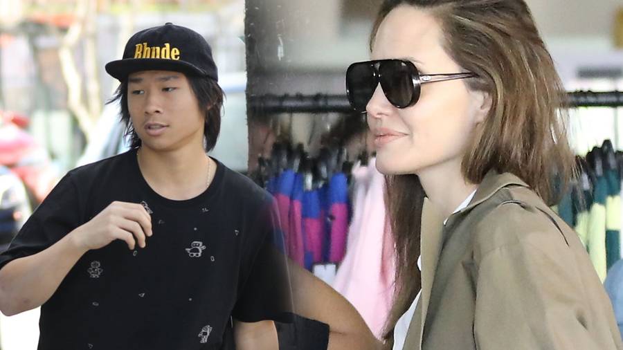 Angelina Jolie na bardzo DROGICH zakupach z Paxem (ZDJĘCIA)