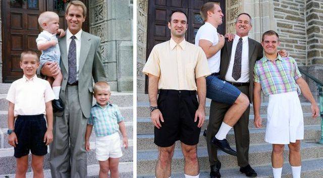 Genialne zdjęcia rodzeństwa odtworzone po latach